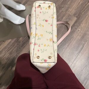 Coach Cream Floral Shoulder Bag